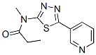 (9ci)-n-甲基-n-[5-(3-吡啶)-1,3,4-噻二唑-2-基]-丙酰胺結(jié)構(gòu)式_603075-75-8結(jié)構(gòu)式