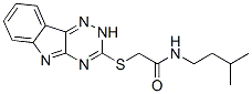 (9ci)-n-(3-甲基丁基)-2-(2H-1,2,4-噻嗪并[5,6-b]吲哚-3-基硫代)-乙酰胺結(jié)構(gòu)式_603946-01-6結(jié)構(gòu)式