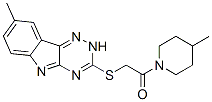 (9CI)-4-甲基-1-[[(8-甲基-2H-1,2,4-噻嗪o[5,6-b]吲哚-3-基)硫代]乙?；鵠-哌啶結(jié)構(gòu)式_603946-23-2結(jié)構(gòu)式