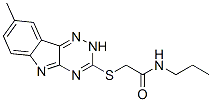 (9ci)-2-[(8-甲基-2H-1,2,4-噻嗪并[5,6-b]吲哚-3-基)硫代]-n-丙基-乙酰胺結(jié)構(gòu)式_603946-28-7結(jié)構(gòu)式