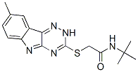 (9ci)-n-(1,1-二甲基乙基)-2-[(8-甲基-2H-1,2,4-噻嗪并[5,6-b]吲哚-3-基)硫代]-乙酰胺結構式_603946-34-5結構式