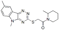 (9ci)-1-[[(5,8-二甲基-5H-1,2,4-噻嗪并[5,6-b]吲哚-3-基)硫代]乙?；鵠-2-甲基-哌啶結(jié)構(gòu)式_603946-48-1結(jié)構(gòu)式