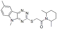 (9ci)-1-[[(5,8-二甲基-5H-1,2,4-噻嗪并[5,6-b]吲哚-3-基)硫代]乙?；鵠-2,6-二甲基-哌啶結(jié)構(gòu)式_603946-49-2結(jié)構(gòu)式