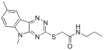 (9ci)-2-[(5,8-二甲基-5H-1,2,4-噻嗪并[5,6-b]吲哚-3-基)硫代]-n-丙基-乙酰胺結構式_603946-51-6結構式