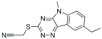 (9ci)-[(8-乙基-5-甲基-5H-1,2,4-噻嗪并[5,6-b]吲哚-3-基)硫代]-乙腈結(jié)構(gòu)式_603946-66-3結(jié)構(gòu)式