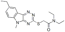 (9ci)-N,N-二乙基-2-[(8-乙基-5-甲基-5H-1,2,4-噻嗪并[5,6-b]吲哚-3-基)硫代]-乙酰胺結(jié)構(gòu)式_603946-67-4結(jié)構(gòu)式