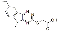 (9ci)-[(8-乙基-5-甲基-5H-1,2,4-噻嗪并[5,6-b]吲哚-3-基)硫代]-乙酸結(jié)構(gòu)式_603946-71-0結(jié)構(gòu)式