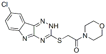 (9ci)-4-[[(8-氯-2H-1,2,4-噻嗪并[5,6-b]吲哚-3-基)硫代]乙?；鵠-嗎啉結(jié)構(gòu)式_603946-85-6結(jié)構(gòu)式