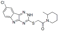 (9ci)-1-[[(8-氯-2H-1,2,4-噻嗪并[5,6-b]吲哚-3-基)硫代]乙?；鵠-2-甲基-哌啶結(jié)構(gòu)式_603946-89-0結(jié)構(gòu)式