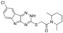 (9ci)-1-[[(8-氯-2H-1,2,4-噻嗪并[5,6-b]吲哚-3-基)硫代]乙?；鵠-2,6-二甲基-哌啶結(jié)構(gòu)式_603946-90-3結(jié)構(gòu)式