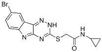 (9ci)-2-[(8-溴-2H-1,2,4-噻嗪并[5,6-b]吲哚-3-基)硫代]-n-環(huán)丙基-乙酰胺結(jié)構(gòu)式_603946-95-8結(jié)構(gòu)式
