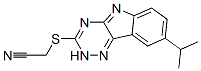 (9ci)-[[8-(1-甲基乙基)-2H-1,2,4-噻嗪并[5,6-b]吲哚-3-基]硫代]-乙腈結(jié)構(gòu)式_603947-19-9結(jié)構(gòu)式