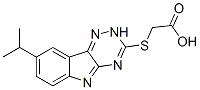 (9ci)-[[8-(1-甲基乙基)-2H-1,2,4-噻嗪并[5,6-b]吲哚-3-基]硫代]-乙酸結(jié)構(gòu)式_603947-28-0結(jié)構(gòu)式