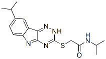 (9ci)-n-(1-甲基乙基)-2-[[8-(1-甲基乙基)-2H-1,2,4-噻嗪并[5,6-b]吲哚-3-基]硫代]-乙酰胺結構式_603947-36-0結構式