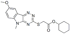 (9ci)-[(8-甲氧基-5-甲基-5H-1,2,4-噻嗪并[5,6-b]吲哚-3-基)硫代]-乙酸結(jié)構(gòu)式_603947-56-4結(jié)構(gòu)式