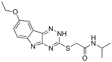 (9ci)-2-[(8-乙氧基-2H-1,2,4-噻嗪并[5,6-b]吲哚-3-基)硫代]-n-(1-甲基乙基)-乙酰胺結構式_603947-71-3結構式