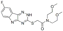 (9ci)-2-[(8-氟-2H-1,2,4-噻嗪并[5,6-b]吲哚-3-基)硫代]-N,N-雙(2-甲氧基乙基)-乙酰胺結構式_603947-86-0結構式