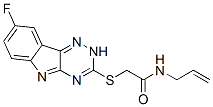 (9ci)-2-[(8-氟-2H-1,2,4-噻嗪并[5,6-b]吲哚-3-基)硫代]-n-2-丙烯基-乙酰胺結(jié)構式_603947-91-7結(jié)構式