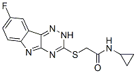 (9ci)-n-環(huán)丙基-2-[(8-氟-2H-1,2,4-噻嗪并[5,6-b]吲哚-3-基)硫代]-乙酰胺結(jié)構(gòu)式_603947-98-4結(jié)構(gòu)式