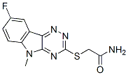 (9ci)-2-[(8-氟-5-甲基-5H-1,2,4-噻嗪并[5,6-b]吲哚-3-基)硫代]-乙酰胺結構式_603948-11-4結構式