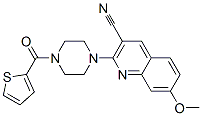 (9ci)-1-(3-氰基-7-甲氧基-2-喹啉)-4-(2-噻吩羰基)-哌嗪結(jié)構(gòu)式_603970-40-7結(jié)構(gòu)式