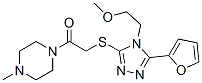 (9ci)-1-[[[5-(2-呋喃)-4-(2-甲氧基乙基)-4H-1,2,4-噻唑-3-基]硫代]乙?；鵠-4-甲基-哌嗪結(jié)構(gòu)式_603981-83-5結(jié)構(gòu)式