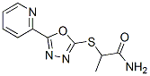 (9CI)-2-[[5-(2-吡啶)-1,3,4-噁二唑-2-基]硫代]-丙酰胺結(jié)構(gòu)式_604739-85-7結(jié)構(gòu)式