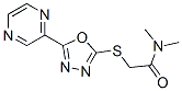 (9ci)-N,N-二甲基-2-[(5-吡嗪-1,3,4-噁二唑-2-基)硫代]-乙酰胺結(jié)構(gòu)式_604740-38-7結(jié)構(gòu)式