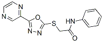 (9ci)-n-苯基-2-[(5-吡嗪-1,3,4-噁二唑-2-基)硫代]-乙酰胺結(jié)構(gòu)式_604740-39-8結(jié)構(gòu)式