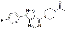 (9ci)-1-乙?；?4-[3-(4-氟苯基)異噻唑并[4,5-d]嘧啶-7-基]-哌嗪結(jié)構(gòu)式_604741-35-7結(jié)構(gòu)式