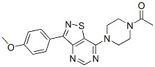 (9ci)-1-乙?；?4-[3-(4-甲氧基苯基)異噻唑并[4,5-d]嘧啶-7-基]-哌嗪結(jié)構(gòu)式_604741-44-8結(jié)構(gòu)式