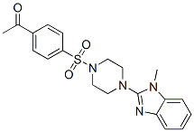 (9ci)-1-[(4-乙?；交?磺酰基]-4-(1-甲基-1H-苯并咪唑-2-基)-哌嗪結構式_604741-62-0結構式