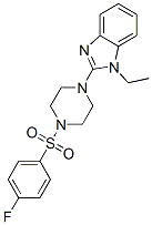 (9ci)-1-(1-乙基-1H-苯并咪唑-2-基)-4-[(4-氟苯基)磺?；鵠-哌嗪結(jié)構(gòu)式_604741-72-2結(jié)構(gòu)式