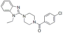 (9ci)-1-(4-氯苯甲?；?-4-(1-乙基-1H-苯并咪唑-2-基)-哌嗪結(jié)構(gòu)式_604741-82-4結(jié)構(gòu)式