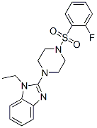 (9ci)-1-(1-乙基-1H-苯并咪唑-2-基)-4-[(2-氟苯基)磺?；鵠-哌嗪結(jié)構(gòu)式_604741-90-4結(jié)構(gòu)式