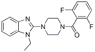 (9ci)-1-(2,6-二氟苯甲?；?-4-(1-乙基-1H-苯并咪唑-2-基)-哌嗪結(jié)構(gòu)式_604741-93-7結(jié)構(gòu)式