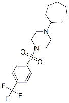 (9ci)-1-環(huán)庚基-4-[[4-(三氟甲基)苯基]磺酰基]-哌嗪結(jié)構(gòu)式_604762-07-4結(jié)構(gòu)式