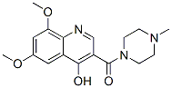 (9ci)-1-[(4-羥基-6,8-二甲氧基-3-喹啉)羰基]-4-甲基-哌嗪結(jié)構(gòu)式_604772-71-6結(jié)構(gòu)式