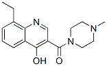 (9ci)-1-[(8-乙基-4-羥基-3-喹啉)羰基]-4-甲基-哌嗪結(jié)構(gòu)式_604773-72-0結(jié)構(gòu)式