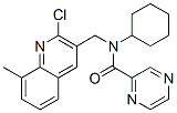 (9CI)-N-[(2-氯-8-甲基-3-喹啉)甲基]-N-環(huán)己基-吡嗪羧酰胺結(jié)構(gòu)式_604780-22-5結(jié)構(gòu)式