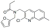 (9CI)-N-[(2-氯-7-甲基-3-喹啉)甲基]-N-(2-呋喃甲基)-丙酰胺結構式_604780-60-1結構式