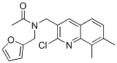 (9ci)-n-[(2-氯-7,8-二甲基-3-喹啉)甲基]-n-(2-呋喃甲基)-乙酰胺結構式_604781-76-2結構式