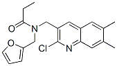 (9CI)-N-[(2-氯-6,7-二甲基-3-喹啉)甲基]-N-(2-呋喃甲基)-丙酰胺結(jié)構(gòu)式_604782-64-1結(jié)構(gòu)式