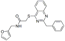 (9ci)-n-(2-呋喃甲基)-2-[[2-(苯基甲基)-4-喹唑啉]硫代]-乙酰胺結(jié)構(gòu)式_604793-36-4結(jié)構(gòu)式