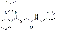 (9ci)-n-(2-呋喃甲基)-2-[[2-(1-甲基乙基)-4-喹唑啉]硫代]-乙酰胺結(jié)構(gòu)式_604794-51-6結(jié)構(gòu)式