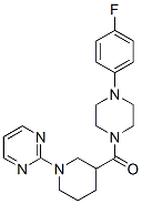 (9ci)-1-(4-氟苯基)-4-[[1-(2-嘧啶)-3-哌啶基]羰基]-哌嗪結(jié)構(gòu)式_605624-02-0結(jié)構(gòu)式