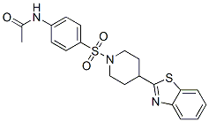 (9ci)-n-[4-[[4-(2-苯并噻唑)-1-哌啶基]磺酰基]苯基]-乙酰胺結(jié)構(gòu)式_605628-24-8結(jié)構(gòu)式