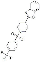 (9ci)-4-(2-苯并噁唑基)-1-[[4-(三氟甲基)苯基]磺?；鵠-哌啶結(jié)構(gòu)式_606082-16-0結(jié)構(gòu)式