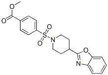 (9ci)-4-[[4-(2-苯并噁唑基)-1-哌啶基]磺?；鵠-苯甲酸甲酯結構式_606082-35-3結構式
