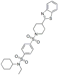 (9ci)-4-[[4-(2-苯并噻唑)-1-哌啶基]磺?；鵠-n-環(huán)己基-n-乙基-苯磺酰胺結(jié)構(gòu)式_606082-92-2結(jié)構(gòu)式